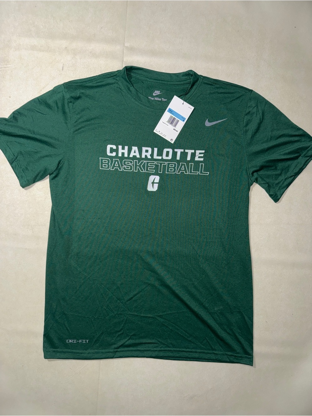 Nike Green Charlotte Basketball Dri-FIT Short Sleeve Tee